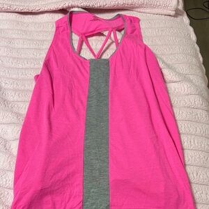 Zone Pro Pink and Gray Women's Tank Top